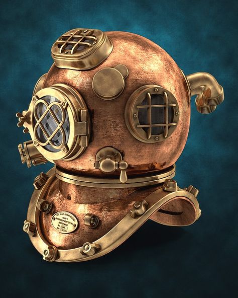 Diving Helmet Art, Professional Costumes, Deep Sea Diver, Diving Helmet, Toy Theatre, Wooden Toys Plans, Leagues Under The Sea, Mexico Art, Nautical Theme