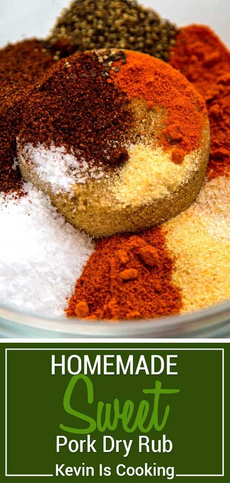 Sweet Rub For Pork, Sweet Dry Rub For Pork Ribs, Pork Rib Rub Recipe Brown Sugar, Brown Sugar Rub For Ribs, Sweet Rub For Ribs, Rib Rub Recipe Brown Sugar, Sweet Rib Rub Recipe, Rub For Pork Chops, Brown Sugar Rib Rub