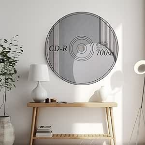 CD Mirror Disc Wall Mirror Decor, Classic Vinyl Record Music Themed Decor, Acrylic CD Mirror Modern Mirrored for Music Lovers Girlfriend (13"x13") Cd Mirror, Music Themed Decor, Wall Mirror Decor, Vinyl Records Music, Modern Mirror, Themed Decor, Music Themed, Wall Mounted Mirror, Mirror Art