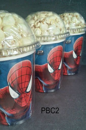 Popcorn BoxesThe Amazing Spider-man 2   Birthday Party Spiderman Popcorn, Birthday Party Popcorn, Spiderman Theme Party, Γενέθλια Mickey Mouse, 2 Birthday Party, Spiderman Birthday Party Decorations, Popcorn Favor, Popcorn Cups, Party Popcorn