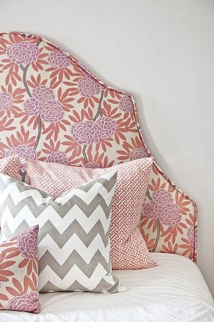 Caitlin Wilson Design, Chevron Pillows, Room Photo, Big Girl Rooms, Pink And Gray, There's No Place Like Home, Pillow Talk, Humble Abode, Beautiful Bedrooms