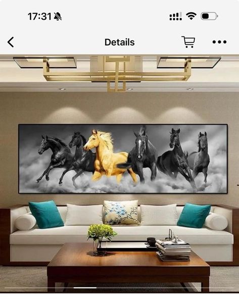 Animals Canvas Painting, Animal Canvas Paintings, Horse Canvas Painting, Gold Horse, Nordic Art, Horse Wall Art, Ideas For Painting, Animal Canvas, Painting Poster