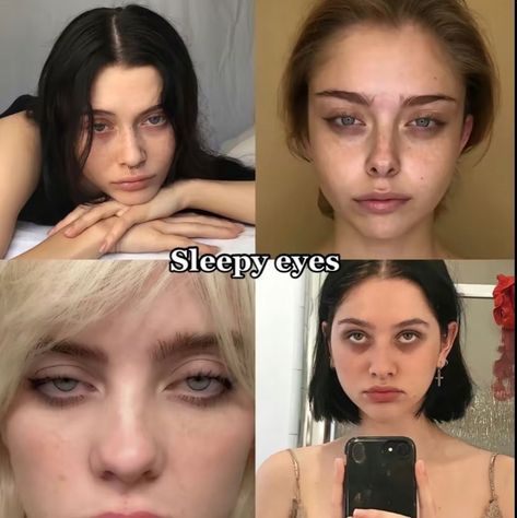 Types Of Eyes, Sleepy Eyes, Aesthetic Eyes, Cute Eyes, Beauty Standards, Facial Features, Without Makeup, Pretty Eyes, Pretty Makeup