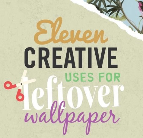 If you have been working hard to redecorate your home over summer and find yourself with odd ends of wallpaper left over then today really is your lucky day; it is time to grab those leftover rolls, get creative and add some extra colour into your home interior. We know that many of our customer... Read More Repurpose Wallpaper, Leftover Wallpaper Ideas, Leftover Rolls, Leftover Wallpaper, Magazine Wallpaper, Wallpaper Accent Wall Bathroom, Wallpaper Books, Wallpaper Crafts, Blog Wallpaper