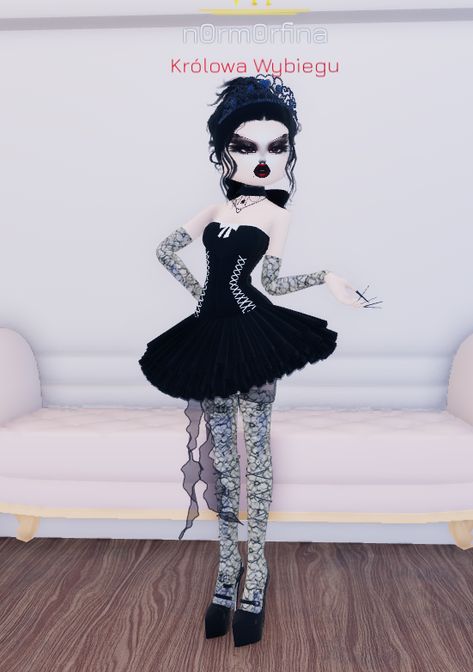 roblox dti black swan ballerina ballet dance Dti Ballet Theme, Ballet Dti Outfit, Black Swan Dress To Impress, Ballet Dress To Impress, Swan Lake Dress To Impress, Dress To Impress Ballerina, Black Swan Outfit, Black Swan Ballerina, Black Swan Ballet