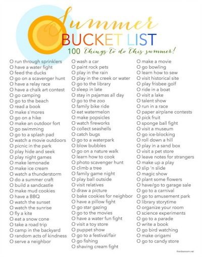 Looking for some fun activities for the kids this summer? I don’t know about you, but we are always looking for something fun for the kids to do in the summer.  I try to keep the kids off of the electronics and outside as much as possible.  Sometimes that can be hard.  So it’s fun … Family Meetings, Things To Do In Summer, Summer Plan, Ultimate Summer Bucket List, Freetime Activities, Bucket List For Teens, Summer To Do List, Fun List, Bullet Journel