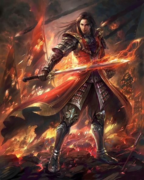 Phoenix Knight (5e Class) - D&D Wiki Eldritch Knight, Dnd Paladin, Ninja Assassin, Fire Warrior, Heavy Armor, Three Kingdoms, Adventure Inspiration, Male Character, Fantasy Male