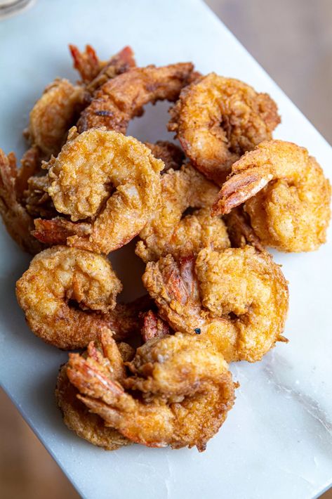 Crispy Buttermilk Fried Shrimp Buttermilk Fried Shrimp, Buttermilk Shrimp, Make Buttermilk, Fried Shrimp Recipes, Best Shrimp Recipes, How To Make Buttermilk, Fancy Appetizers, Savory Foods, Seafood Entrees