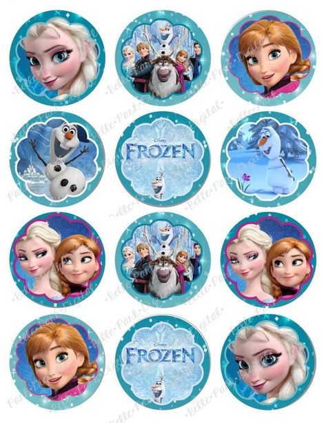 Disney Frozen Cupcakes, Frozen Centerpieces, Frozen Cupcake Toppers, Elsa Cake Toppers, Frozen Printables, Frozen Cupcakes, Frozen Bday Party, Disney Frozen Birthday Party, Frozen Cake Topper