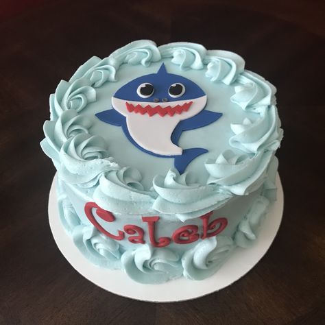 Baby Shark Smash Cake Boy, Baby Shark Smash Cake, Shark Smash Cake, Colton Hayes, Baby Shark Cake, Cake Smash Cake, Shark Birthday Cakes, 1st Bday Cake, Cake Smash Theme