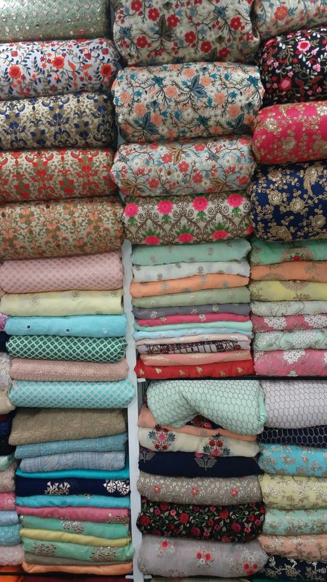 Fashion Study, Pretty Fabric, Study Style, Fashion Hub, Indian Dress, Modern House Exterior, Fabric Store, Beautiful Fabric, Blouse Designs