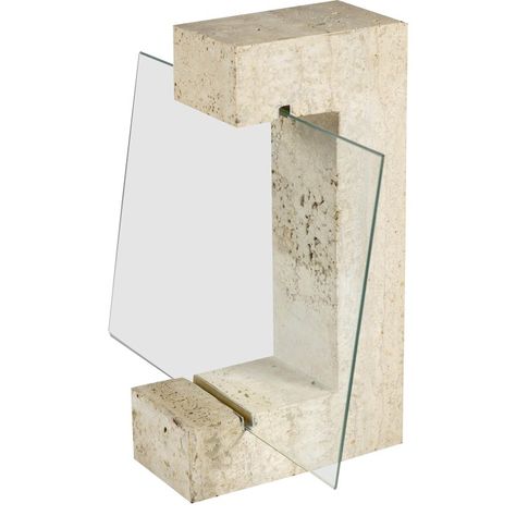 Travertine Photo Frame, 1960s, in Flawless conditions.  Designed 1960 to 1969 Gift Card Displays, Travertine Colors, Marble Frame, Trophy Design, Photo Frame Design, Rental Decorating, Exhibition Display, Marble Art, Interior Design Art