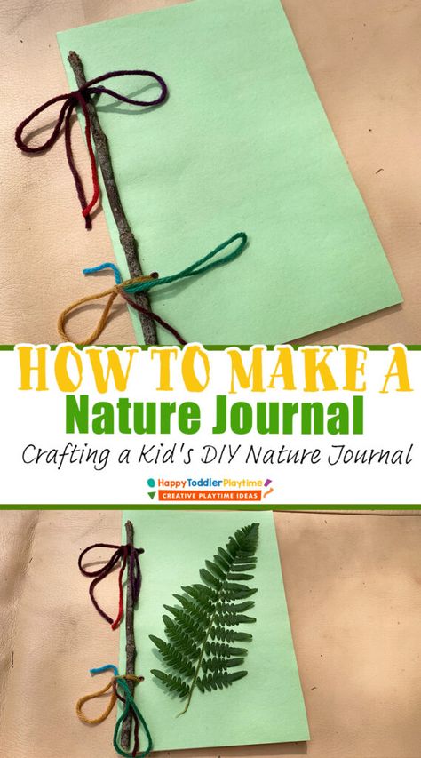 How to Make A DIY Nature Journal for Kids Nature Classroom Activities, Home School Project Ideas, Exploring Nature Activities For Kids, String Activities For Kids, How To Make A Nature Journal, Nature Crafts For Middle School, Crafts With Things From Nature, Nature Art Journal Ideas, Nature Activities For Kindergarten