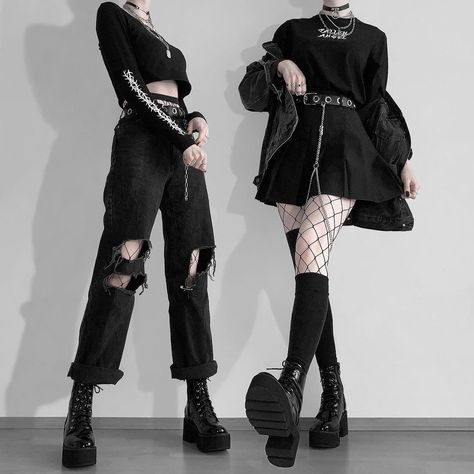 22.7k Likes, 50 Comments - SKYDANCE ⛓ alternative fashion (@shopskydance) on Instagram: “1 or 2? Which look by @blxckpetal would you wear? ✨🥰” Egirl Fashion Korean, Egirl Looks Style, Soft Alternative Outfits, Grunge Egirl, Egirl Fashion, E Girl Outfits, E Girl, Fashion Inspiration Design, Mode Inspo