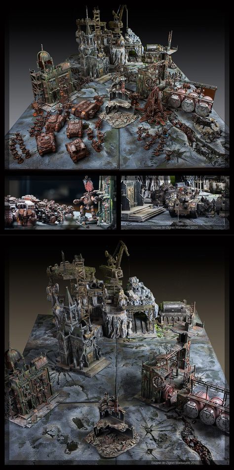 Game table WH40K (without road) Wargaming Table, Sci Fi Miniatures, Warhammer Terrain, 40k Terrain, Miniature Gaming, Game Terrain, Warhammer Models, Wargaming Terrain, Miniature Wargaming