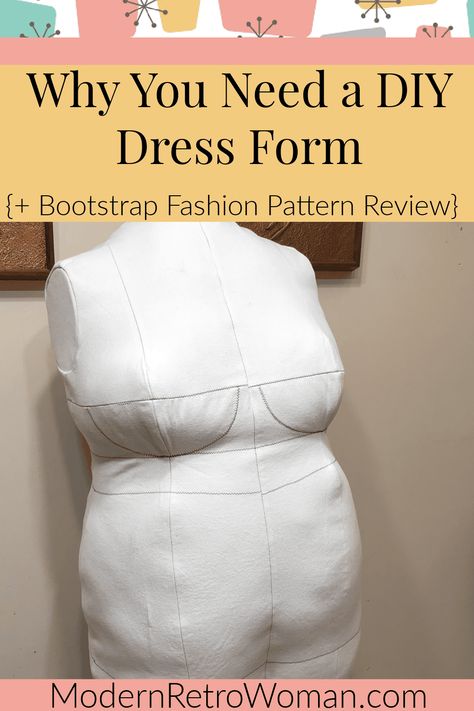 Get the perfect fit with the Bootstrap Fashion DIY Dress Form Pattern! 🌺 In my newest blog post and video, I share my experiences crafting DIY dress forms and offer a comprehensive review of the Bootstrap Fashion pattern. See how this pattern can revolutionize your vintage sewing projects. Watch the video, read the post, and leave a comment with your thoughts and tips! Diy Dress Form, Duct Tape Dress, Custom Dress Form, Doll Dress Form, Vintage Sewing Patterns Free, Threads Magazine, Dress Alterations, 20th Century Fashion, Dress Forms