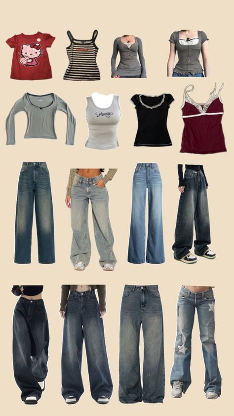 Best Pants, Shirts And Pants, Outfit Inspo Casual, 2000s Fashion Outfits, Downtown Girl, Really Cute Outfits, Outfit Goals, 2000s Fashion, Dream Clothes