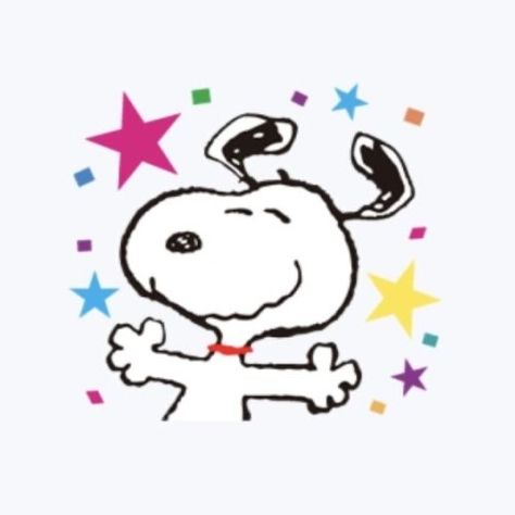 Snoopy And Woodstock, Woodstock, Happy Monday, Snoopy, Stars, White