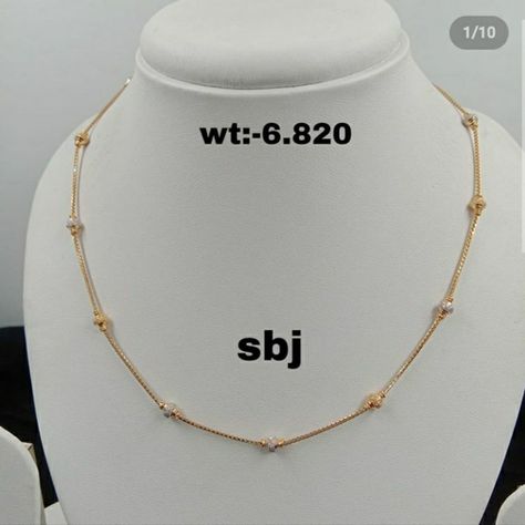 Gold Short Chain Designs, Kids Chain Designs Gold, Light Weight Gold Chains For Women, Gold Chain For Baby Girl, Baby Girl Gold Chain Designs, Short Chains Gold For Women, Short Chain Designs Gold Women, Small Chains Gold, Light Weight Gold Jewellery Indian