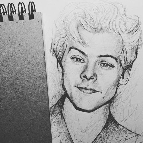 Drawing Ideas Harry Styles, Harry Styles Dibujo, One Direction Drawings, Celebrity Art Drawings, One Direction Art, Harry Styles Drawing, Sharpie Drawings, Harry Styles Merch, Drawings Ideas