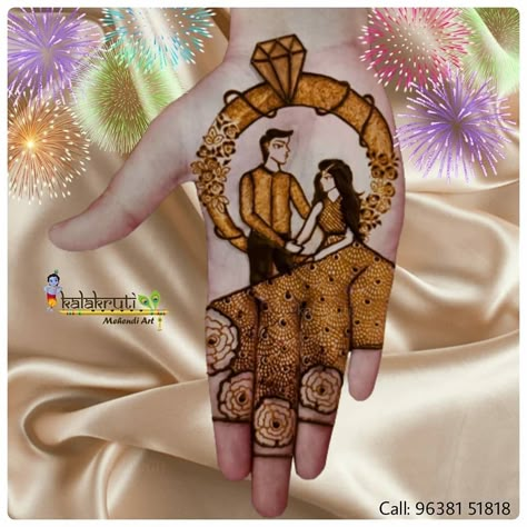 Engagement Couple Mehndi Design, Engagement Mehndi For Groom, Couple Mehandi Designs, Couple Mahendi Design, Couple Mehendi Designs, Engagement Mehendi Figures, Couple Mehndi Design, Mahendiii Design, Groom Mehendi Designs