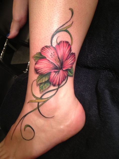 26 Hibiscus Flower Tattoo Ideas: Celebrating Nature's Beauty in Ink Manifesting Tattoos, Subliminal Beauty, Y2k Tats, Hibiscus Tattoos, Hibiscus Flower Tattoo, Tropical Flower Tattoos, Tortoise Tattoo, Hawaiian Flower Tattoos, Hibiscus Flower Tattoos