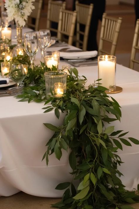 20 Candle Wedding Centerpieces Ideas for Your Big Day Colored Taper Candles, Wedding Centerpieces Ideas, Greenery Wedding Centerpieces, Candelabra Centerpiece, Blue Centerpieces, Crystal Candelabra, Greenery Centerpiece, Candle Wedding Centerpieces, Marsala Wedding