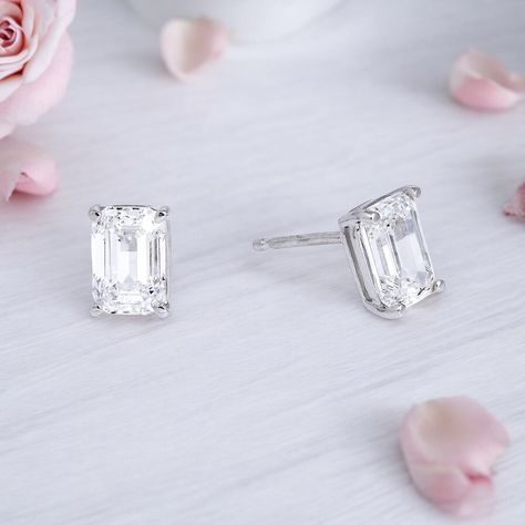 1 Carat emerald cut lab grown diamond studs💎✨🤩 DM or text 646-988-2227 to inquire!✨ . . . #emeraldcut #labgrowndiamonds #diamondstuds #1carat #sayyes #bridaljewellery Diamond Stud Earrings, Fine Jewelry Collection, Diamond Stud, Emerald Diamond, Bridal Gifts, 1 Carat, Lab Diamonds, Diamond Earrings Studs, Diamond Studs