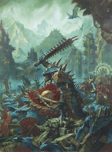 Lizardmen | Warhammer Wiki | Fandom Lizard Men, Lizardmen Warhammer, Warhammer Fantasy Roleplay, Warhammer Age Of Sigmar, 40k Art, Warhammer Paint, Fantasy Battle, Warhammer Art, 다크 판타지