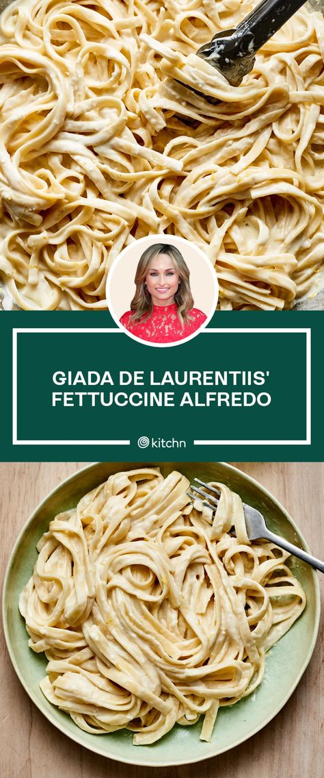 Giada Pasta, Fettucini Alfredo Recipe, Fettucini Alfredo, Fettuccine Alfredo Recipe, Giada De Laurentiis Recipes, Alfredo Sauce Recipe Easy, Giada Recipes, Alfredo Sauce Recipe Homemade, Fettuccine Alfredo Recipes