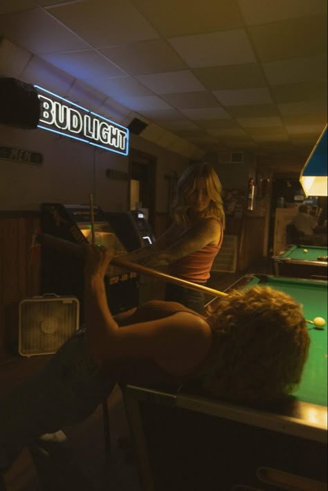 Pool Hall Aesthetic, Pool Hall Photoshoot, Pool Table Pictures, Indoor Pool Photoshoot, Clue Photoshoot, Trashy Photoshoot, Billiard Photoshoot, Billard Aesthetic, Pool Reference