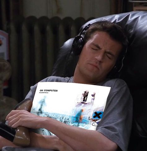 Chandler holding ur fav Album on Instagram: “.⁠ Chandler holding "OK Computer" by Radiohead⁠ -⁠ Shoutout to @omermozbek @wesnushki @palmer.lb @aeeronaut @thetrentreznorfan53 @rapharuki…” Ok Computer, Radiohead, The Beatles, Headphones, Computer, On Instagram, Instagram