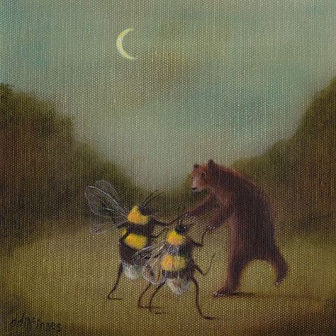 The Emperors Waltz Animal Painting, The Grass, Waltz, Dancing, Moon, Art