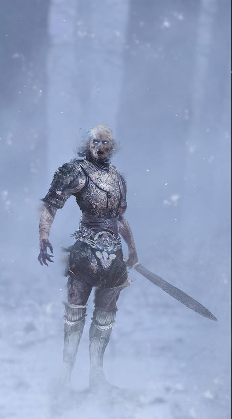 Ice Zombie, Zombie Monster, White Walker, Horror Art, Dark Fantasy, Samurai Gear, Zombie, Digital Artist, Fantasy Art