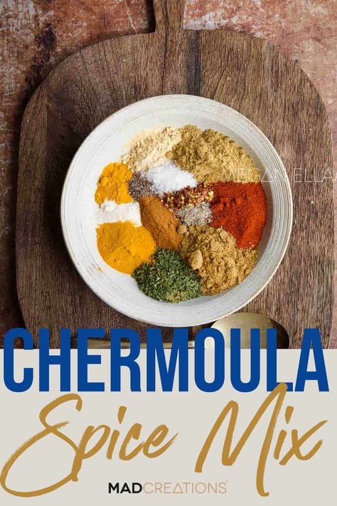 Discover the magic of Chermoula spice blend! Elevate your dishes with this authentic Moroccan flavor explosion. A simple low carb and gluten free recipe. Moroccan Seasoning, Best Sauce Recipe, Sauces Recipes, Spice Blends Recipes, Seasoning Blends, Meat Rubs, Spice Mix Recipes, Gluten Free Recipe, Healthy Supper