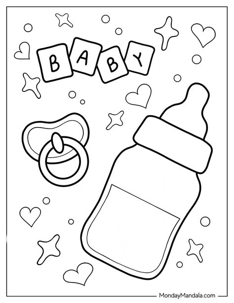 20 Baby Coloring Pages (Free PDF Printables) Infant Coloring Pages, Baby Shower Drawing, Baby Shower Coloring Pages, Baby Doodles, Mothers Day Coloring Pages, Baby Cartoon Drawing, Baby Coloring Pages, Baby Scrapbook Pages, Shark Coloring Pages