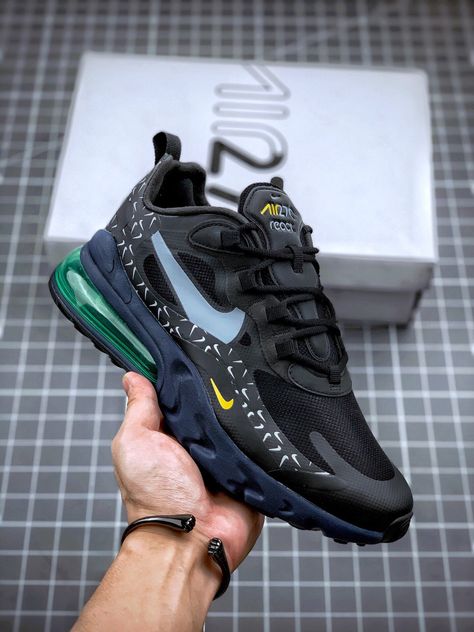 Zapatillas Nike Air Max, Nike Shoes Photo, Clarks Shoes Mens, Boots Outfit Men, Futuristic Shoes, Fly Shoes, Nike Air Max 270 React, Sneakers Nike Air Max, Air Max 270 React