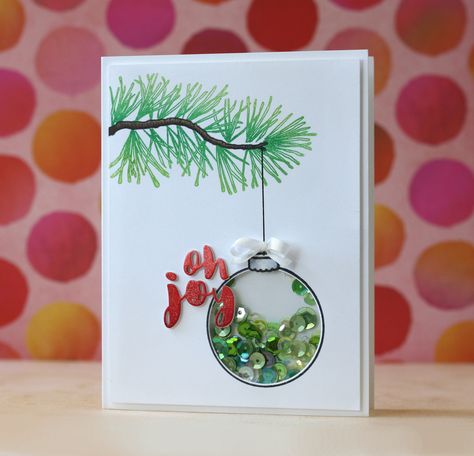 Mama Elephant-Twinkle Towns | by L. Bassen Homemade Christmas Cards, Christmas Card Crafts, Diy Christmas Cards, Shaker Cards, Christmas Cards To Make, Winter Cards, E Card, Christmas Crafts For Kids, Christmas Cards Handmade