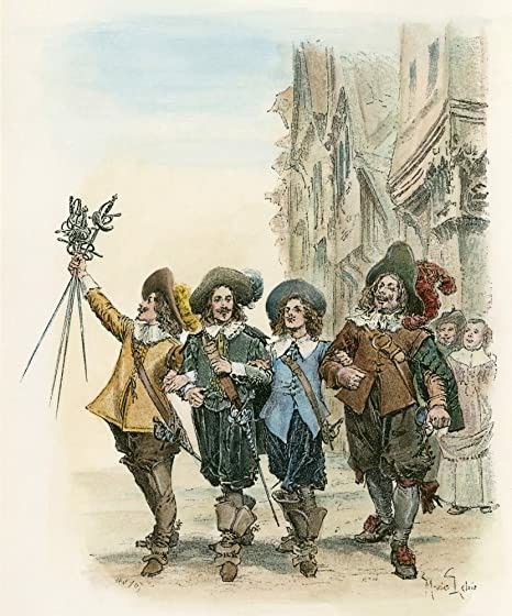 Alexander Dumas, Three Musketeers, Septième Art, Art Appliqué, Leather Bound Books, The Three Musketeers, Poster Size Prints, Children's Book Illustration, Book Illustration