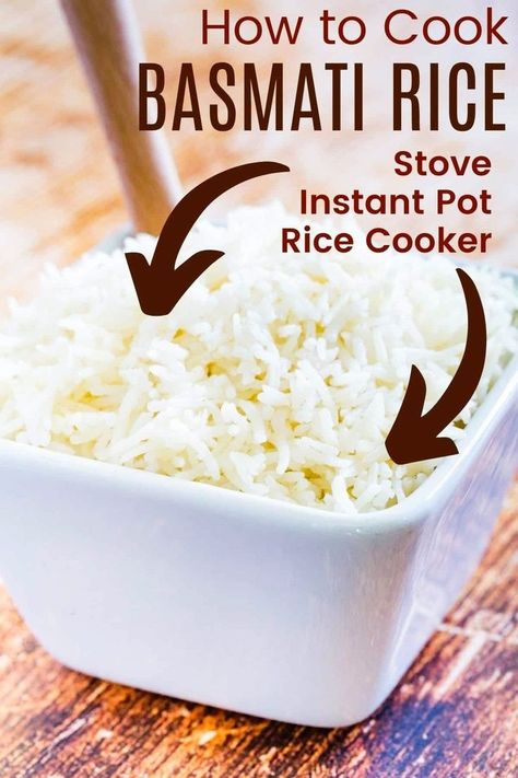 Easy Basmati Rice Recipes, Basmati Rice Recipes Easy, Cook Jasmine Rice, Perfect Jasmine Rice, Stovetop Rice, Crockpot Rice Recipes, Rice In Crockpot, Rice In A Rice Cooker, Microwave Rice Cooker