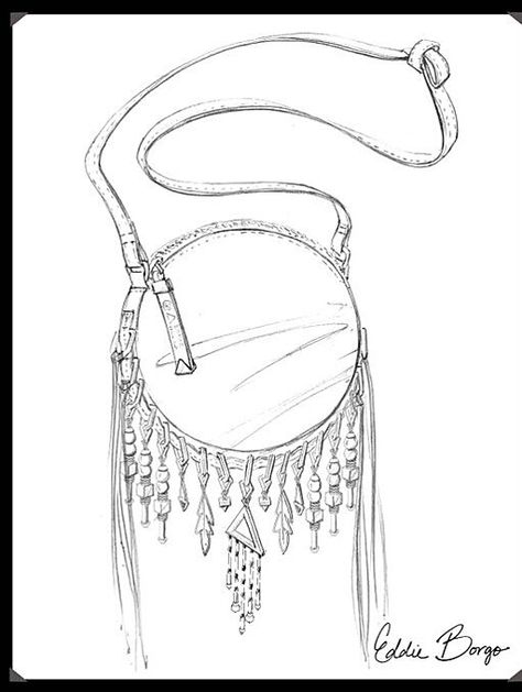 Accessories Design Sketch, Hipster Jewelry, Decorated Bags, Bag Illustration, Drawing Bag, Fashion Illustration Sketches Dresses, Dress Design Sketches, Cat Air, Fashion Illustration Dresses