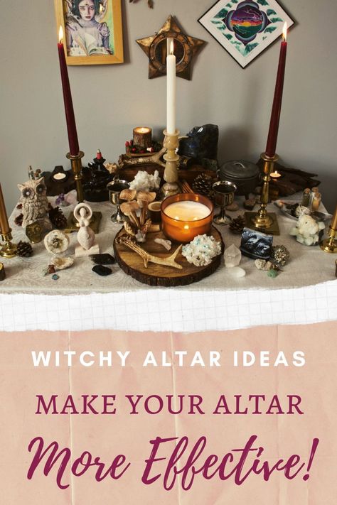 Witchcraft Altar Ideas, Pagan Altar Inspiration, Small Altar Ideas, Witch Altar Inspiration, Ritual Witchcraft, Wiccan Alter, Witch Ideas, Altar Inspiration, Hearth Witch