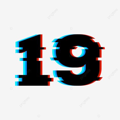 19 Wallpaper Number, 19 Number Logo, 19 Number Design, Number 19 Tattoo, Digital Symbol, Glitch Graphic, Glitch Logo, Cool Numbers, Number Wallpaper