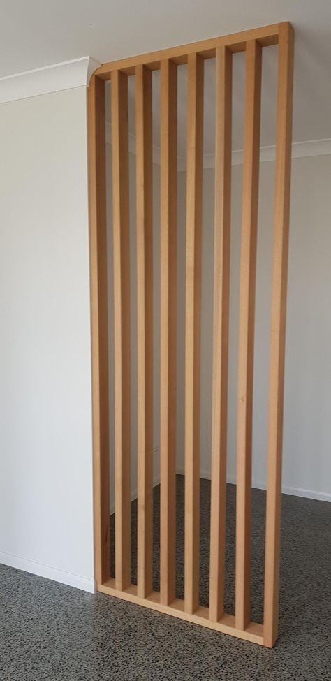 Timber Partition Screen, Timber Room Divider, Wood Room Divider Ideas, Timber Screen Interior, Wood Screen Wall, Timber Partition, Wooden Screen Divider, Wood Partition Wall, Wood Slat Room Divider