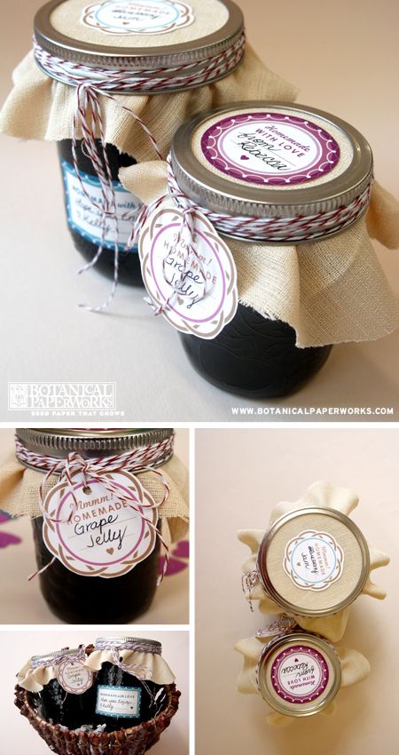 Botanical PaperWorks Free Printables: Homemade Jam Jar Labels Jam Jar Labels, Jam Packaging, Canning Jar Labels, Jam Label, Jar Of Jam, Homemade Goodies, Canning Labels, Labels Printables Free, Jelly Jars