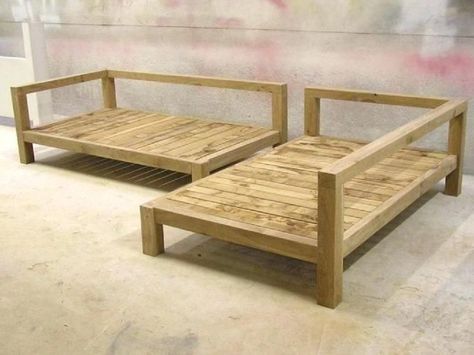 Make A Couch, Desain Furnitur Modern, Diy Couch, Diy Garden Furniture, Diy Sofa, Outdoor Diy, Pallet Furniture Outdoor, Twin Mattress, Diy Furniture Couch