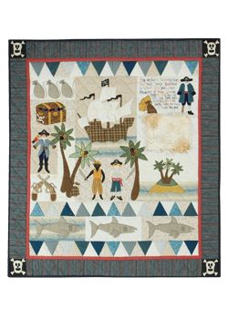 Lynette Anderson Designs — Pirate Treasure quilt pattern Pirate Quilt, Lynette Anderson, Kid Quilts, African American Quilts, Three Blind Mice, Kids Quilts, Applique Quilt Patterns, American Quilt, Applique Quilt