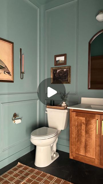 21K views · 1.8K likes | Kendra on Instagram: "We all doubted it, but I think it actually came together nicely! You can find all the details at the link at the top of my link tree!   Wall color is farrow and ball oval room blue" Oval Room Blue Bathroom, Farrow And Ball Oval Room, Oval Room Blue, Bubble Baths, Room Blue, Farrow And Ball, Blue Rooms, Tree Wall, Farrow Ball