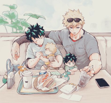 Bkdk Deku Pregnant, Deku Pregnant Bakudeku Comic, Deku Is Pregnant Bakudeku, Mha Pregnant, Deku Pregnant, Pregnant Deku X Kacchan, Bkdk Family, Wonder Duo, Akudama Drive