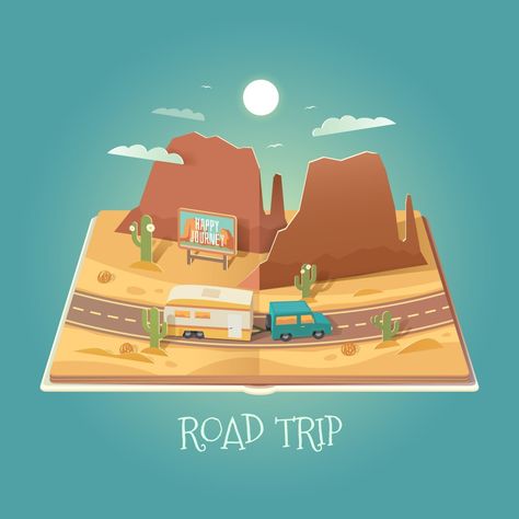 Desert Road Trip, Cardboard Crafts Kids, Diy Pop Up Cards, Kids Toilet, Tarjetas Pop Up, Desert Road, Up Theme, Cool Paper Crafts, Landscape Background